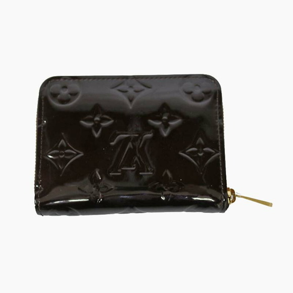 Louis Vuitton Wallet Zippy Amarante Card Purple Holder Vernis - Picture 1 of 6